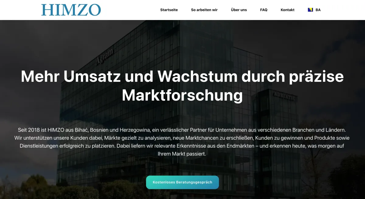Webdesign Referenzprojekt