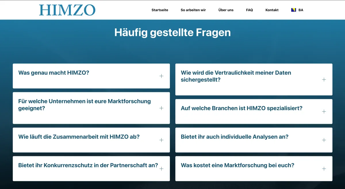 Webdesign Referenzprojekt